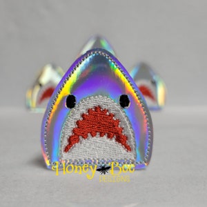 Holo Vinyl Shark Head felties, Shark Head Felties, Shark Felties,