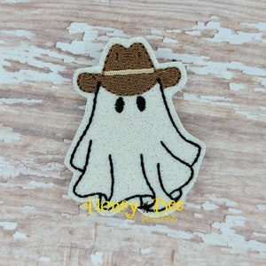 GLITTER VINYL Halloween felties, Halloween felties, Ghost Feltie, Cowboy Ghost Feltie