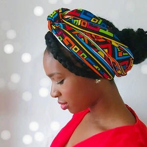 Fascia per la testa Ankara / Geschenk / Fascia Afrikanischer Kopf / immagine 3