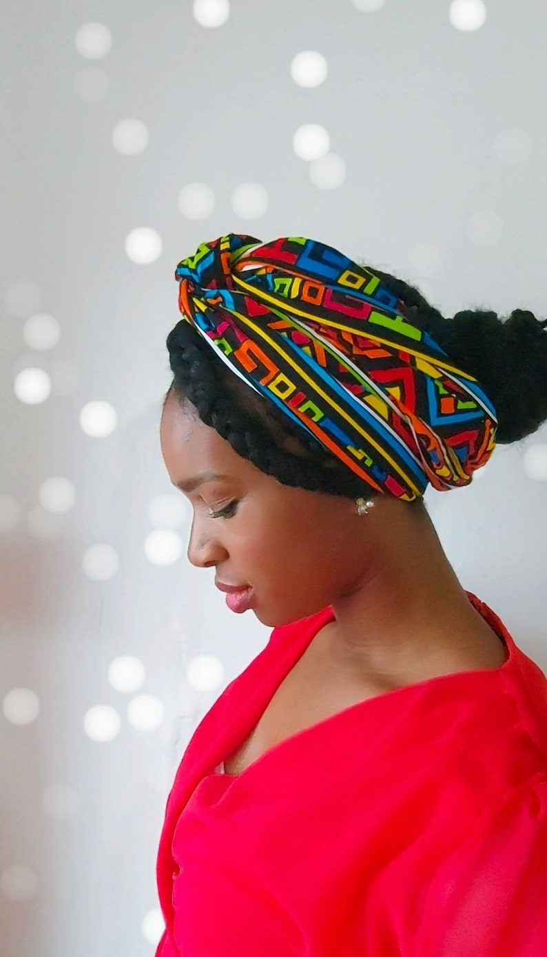 Fascia per la testa Ankara / Geschenk / Fascia Afrikanischer Kopf / immagine 3