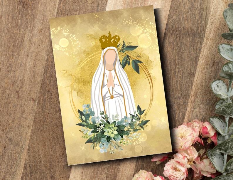 Virgin Mary Birthday Card All Saints Day Cards All Saints Day Printable ...