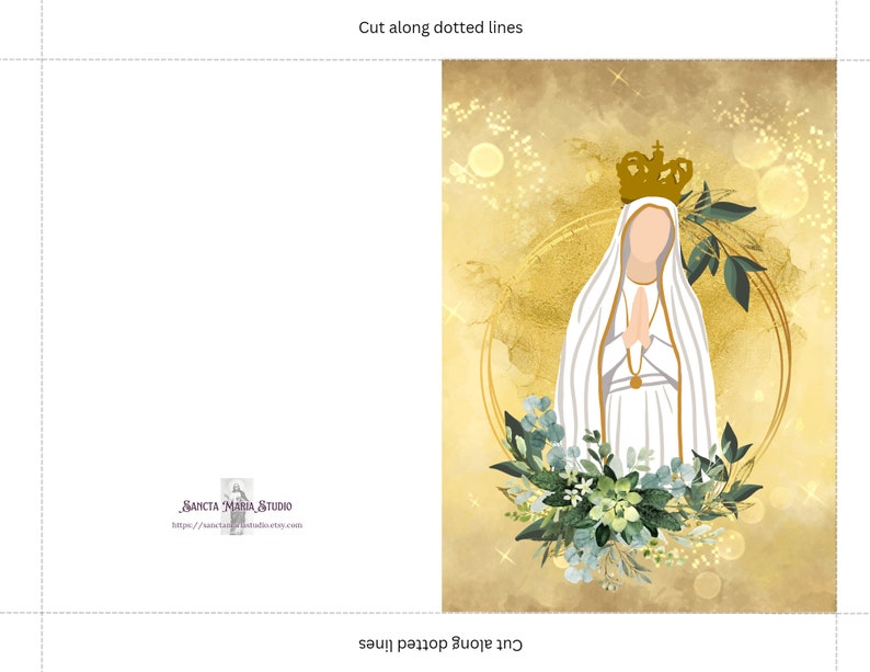 Virgin Mary Birthday Card All Saints Day Cards All Saints Day Printable ...