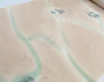 Breeze Tango Chirimen Silk Bolt UnUsed By the Yard Japanese Kimono Fabric Authentic High Quality BS60