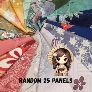 Silk Lovers Sample Bundle 25 Silk, For Quilters, 6x13, Kimono Silk Set, Silk Fabric Stash, Fabric Scraps, Japanese Kimono Fabric Bag