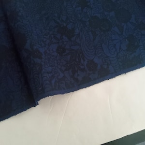 Tecido de quimono japonês Tsumugi Pongee de seda vintage tecido à mão Indigo Marsh Homespun autêntico de alta qualidade TJ11
