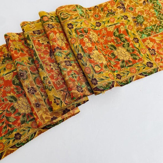 Dijon Persia Silk Vintage Tsumugi Pongee Japanese Kimono