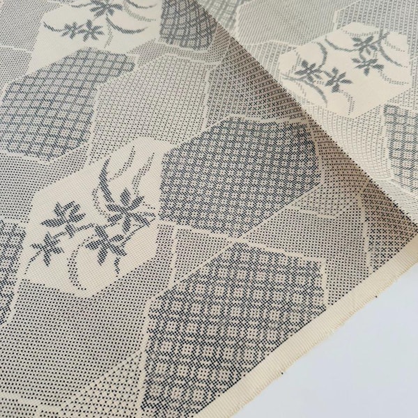 Symfoni Mudfärgad Handvävd Oshima Tsumugi Pongee Vintage Siden Japansk Kimono Tygpanel OV24