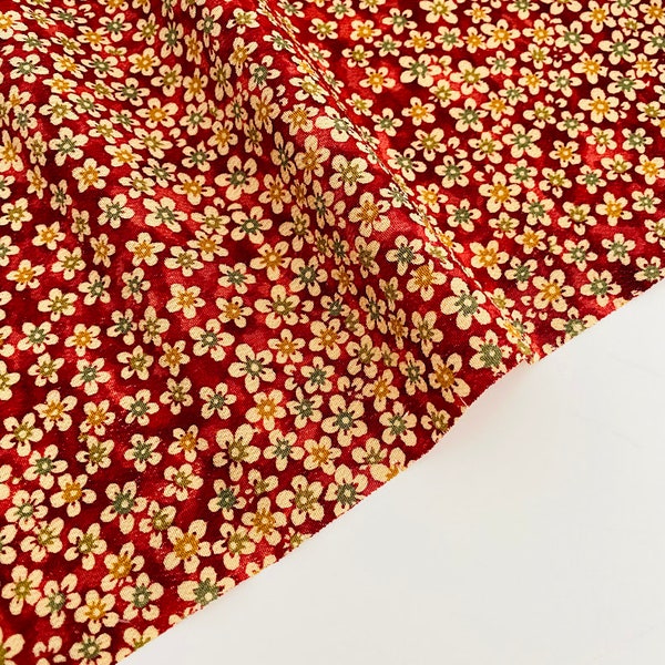 Sakura Chirimen Silk Vintage Japanese Kimono Fabric Panel Authentic High Quality CF98
