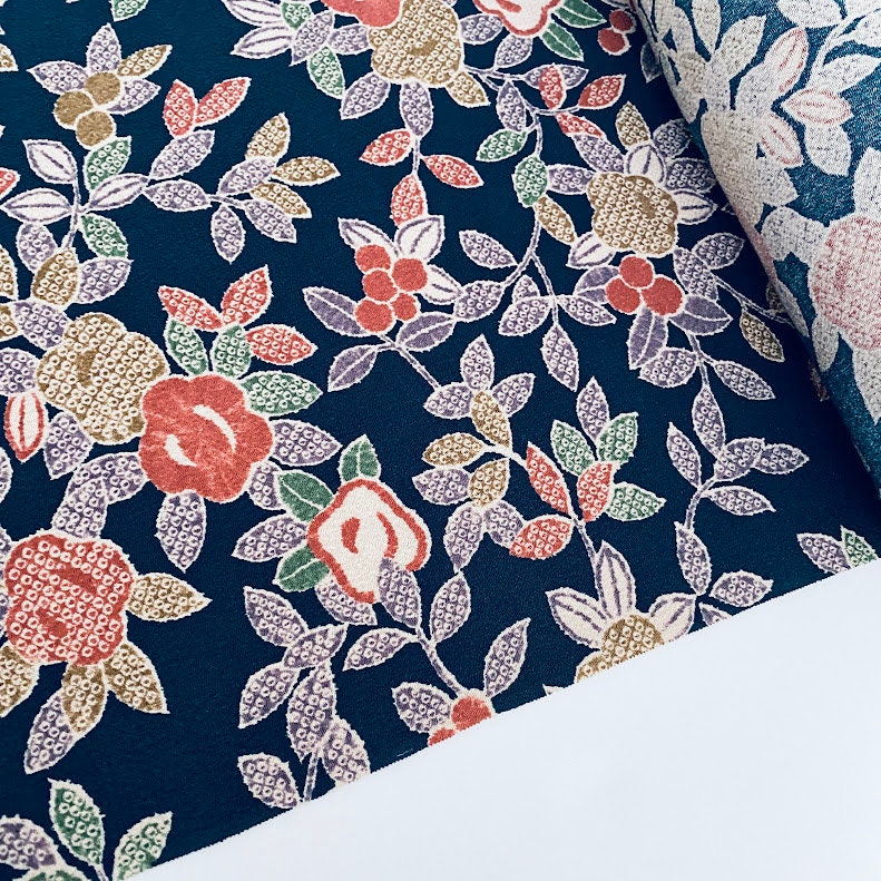 Tachibana Tango Chrimen Silk Bolt UnUsed By the Yard Japanse Kimono Fabric Authentic High Quality BS58