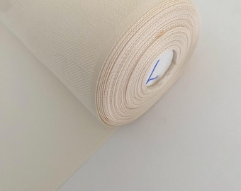 Ivory Linen Jacquard Silk BOLT By the Yard UnDyed UnUsed Japanese Kimono Fabric BSL