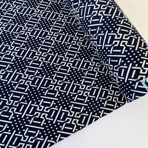 Navy Wonder Cotton Yukata Bolt UnUsed By the Yard Japanese Kimono Fabric Authentic High Quality BC61