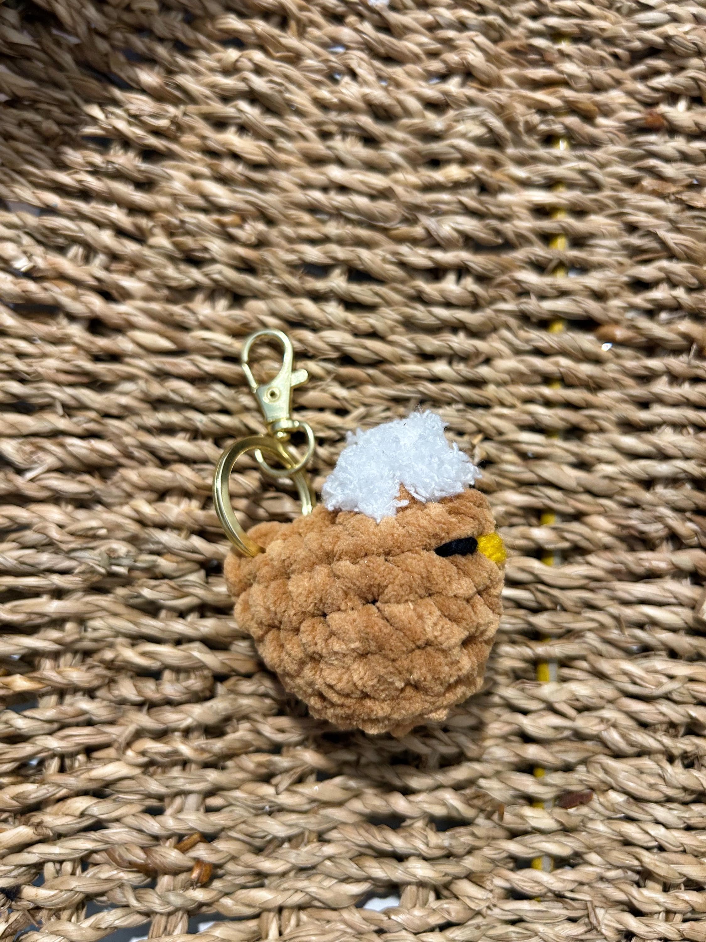 Crochet Chick Keychain - Etsy