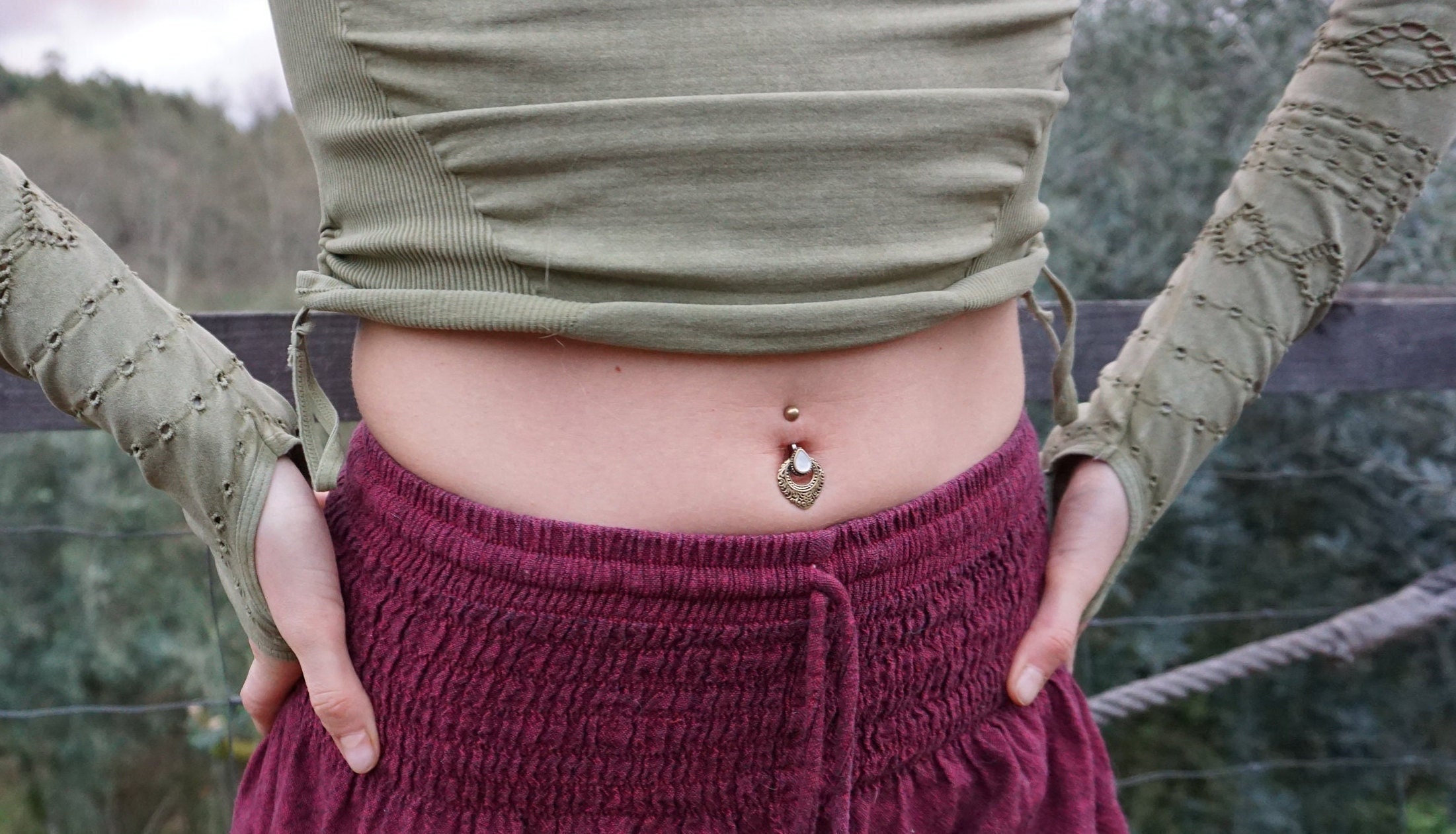 Hippie belly button rings deals