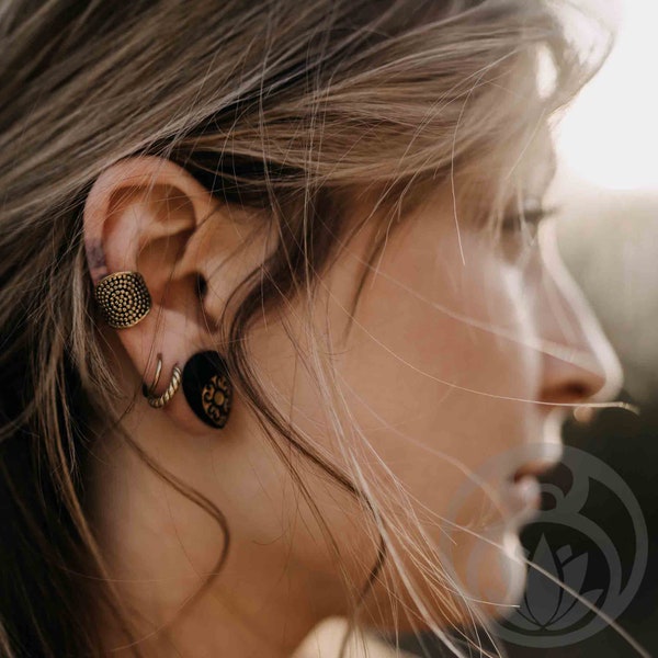 Gudmund Gold Ear Cuff Earcuff Ear Clamp Spiritual Jewelry Festival Alternative Hippie Bohemian Boho Fairy Elf