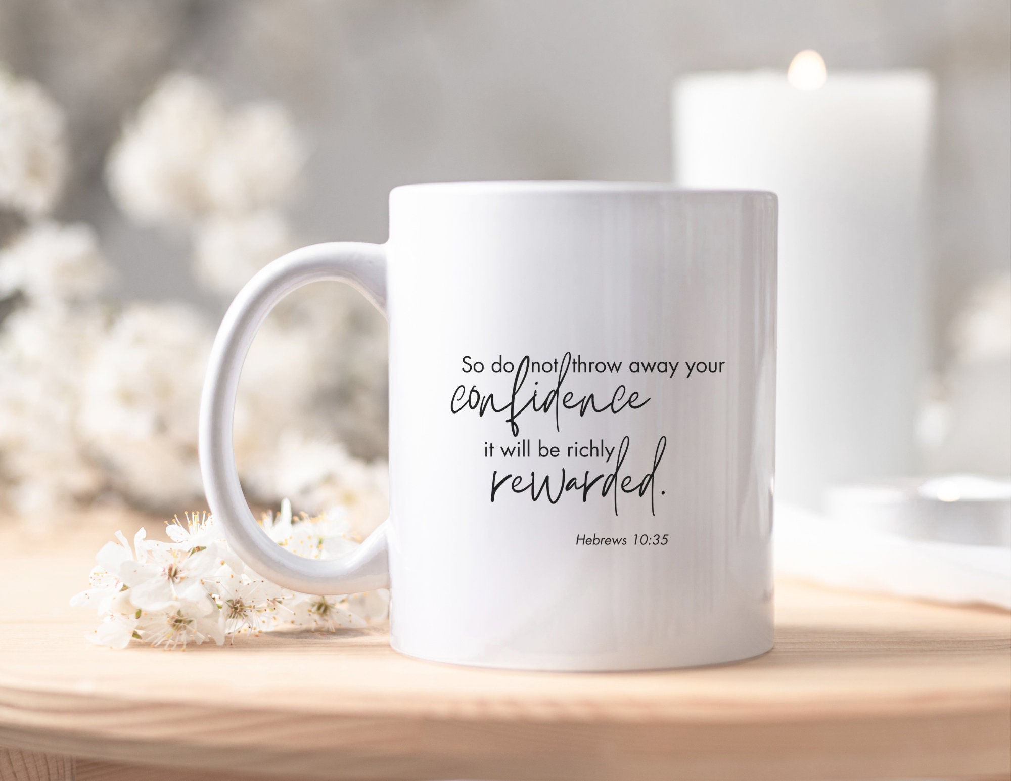 So Do Not Throw Away, Bible Verse Coffee Mug, Religious Gift, Scripture