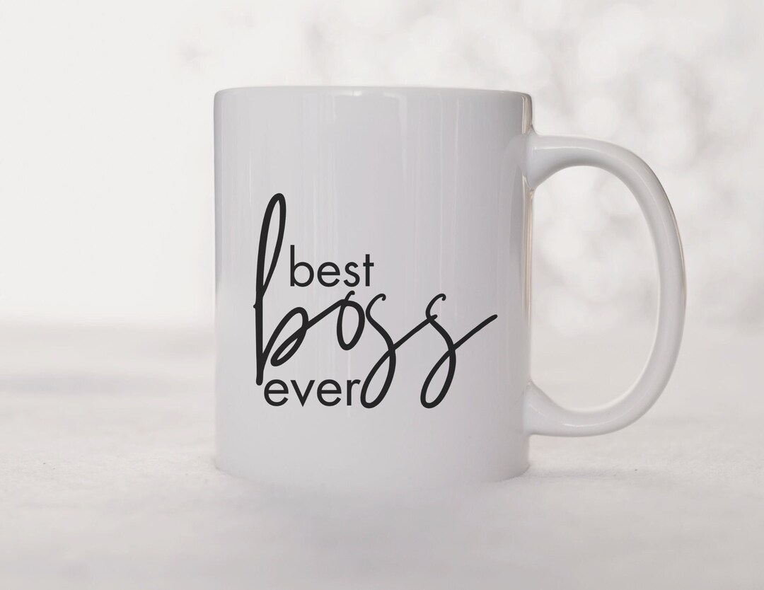 Best Boss Ever Coffee Mug, Entrepreneur Cup, Décor for Office Space