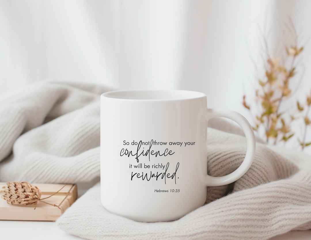 So Do Not Throw Away, Bible Verse Coffee Mug, Religious Gift, Scripture