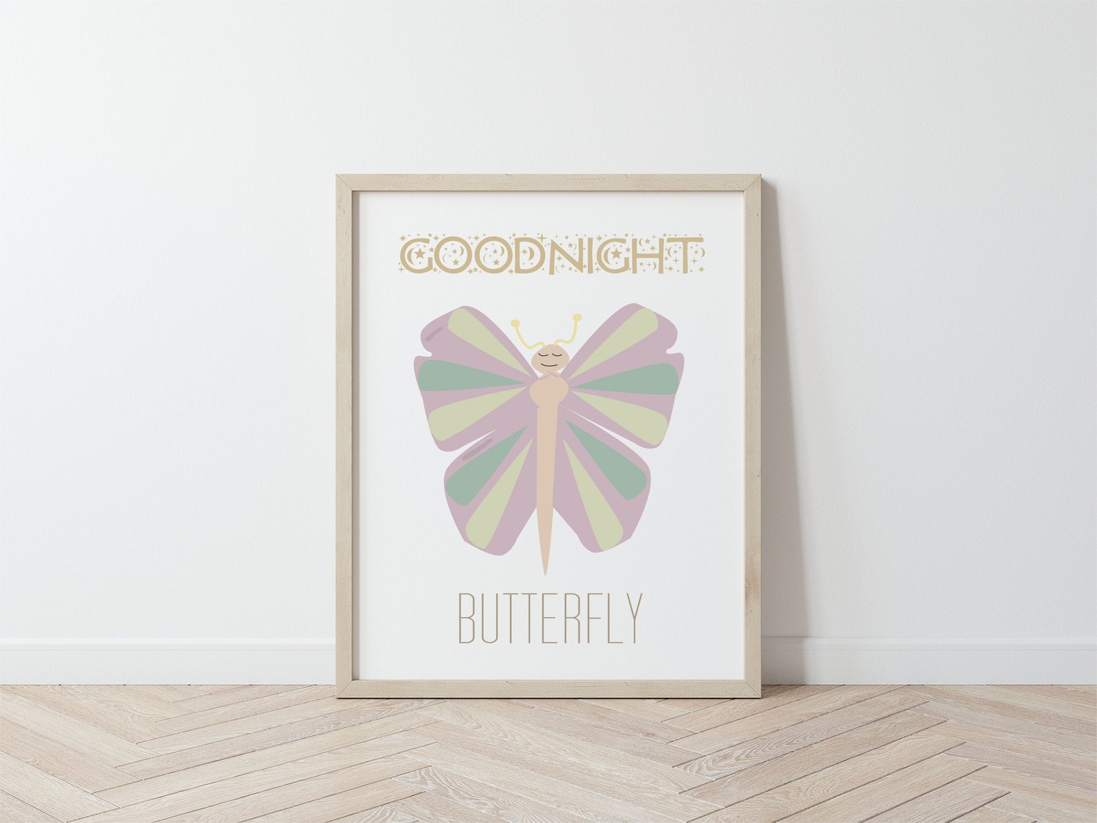 Goodnight Butterfly Nursery Wall Décor Nursery Décor Etsy