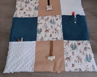 Speelmat/patchwork speelmat/Montessori geïnspireerde mat/zintuiglijke ontwakingsmat/ontwaken/baby/speelmat/parkmat