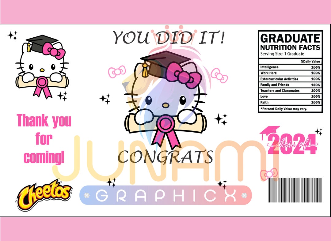Graduation Chip Bag Template Etsy Graduation Chip Bag Template Etsy