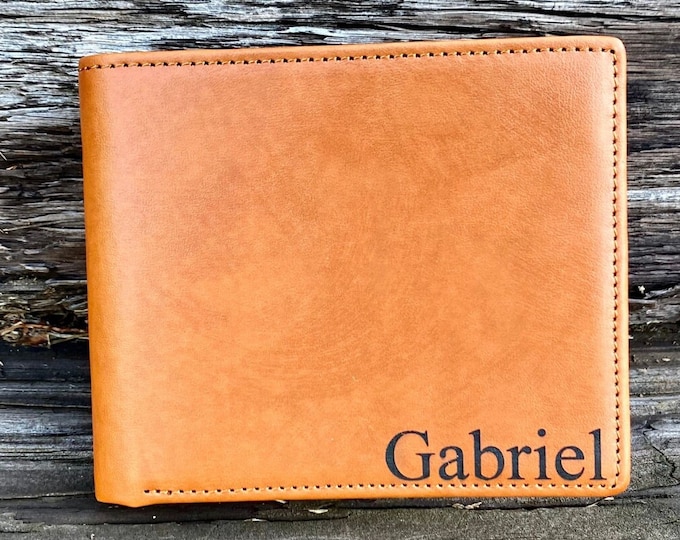 Gift for boyfriend, Personalized Mens Wallet, Gifts for him, Valentine's Day gift, wallet for my man,  Leather, gift for husband