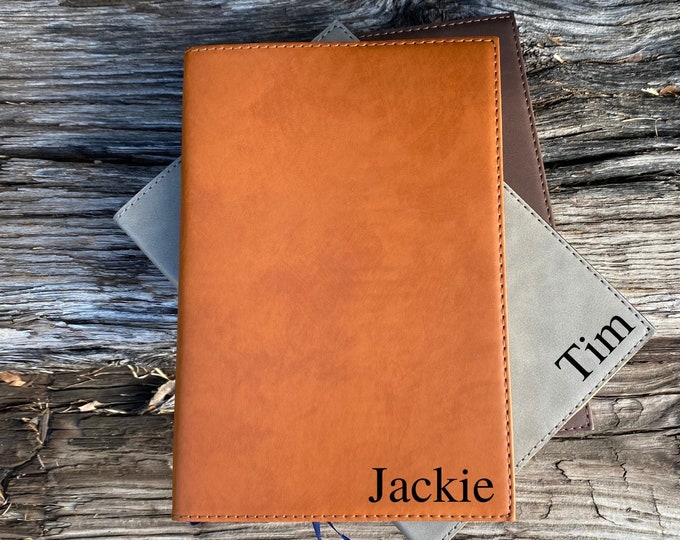 Engraved Leather Journal, Journal with Name, Leatherette Journal, Journal Personalized,Personalized Leather Journal, Personalized Notebook