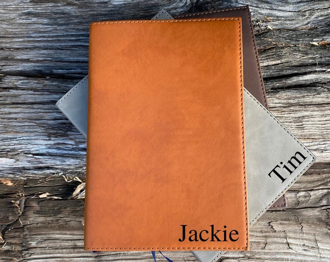 Engraved Leather Journal, Journal with Name, Leatherette Journal, Journal Personalized,Personalized Leather Journal, Personalized Notebook