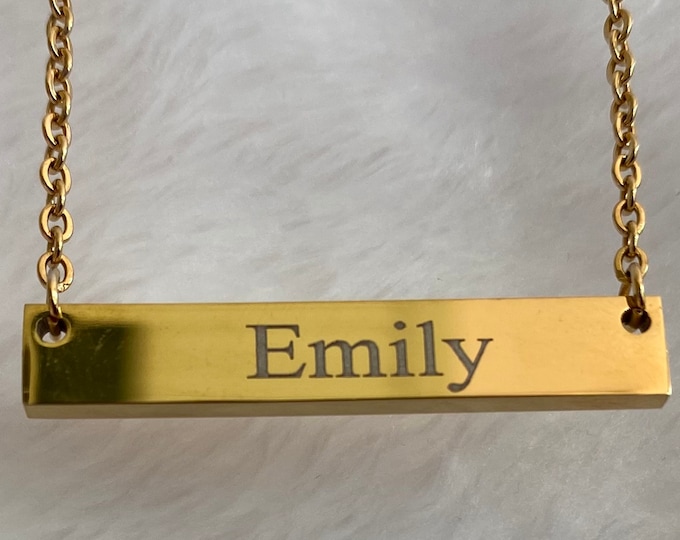 Personalized Bar Necklace, Coordinates Necklace, Custom Necklace, Best Friends Necklace, Delicate Necklace, Dainty Necklace, Gift for mom
