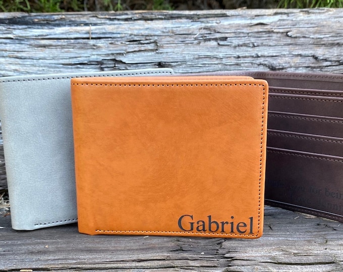 Teenage Boy Gifts, Boyfriend Gift Personalized, Son Gift From Mom, Gifts For Boyfriend, Engraved Wallet for Men, Boys Wallet