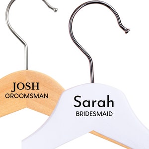 Personalized Wedding Hangers, Hangers For Bridesmaids, Hangers For Groomsmen, Groomsmen Hangers Bridesmaids Hangers,Wedding Attire Accessory