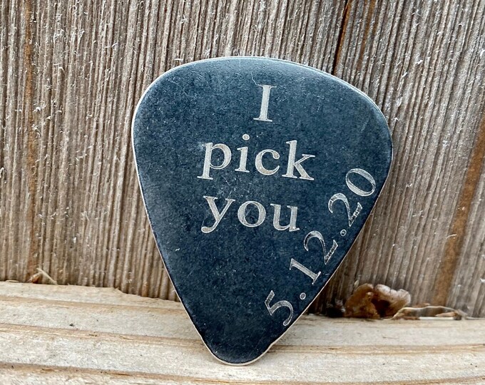 Personalized guitar pick, Custom music lover gift, keep sake,