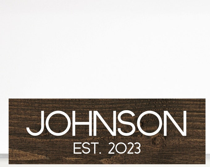 Last Name Sign | Family Name Sign | Wood Name Sign | Custom Name Sign | Last Name Wood Sign | Last Name Plank Sign | Established Sign