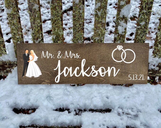 Wood Wedding Sign, Wedding Welcome Sign, Rustic Wedding Decorations