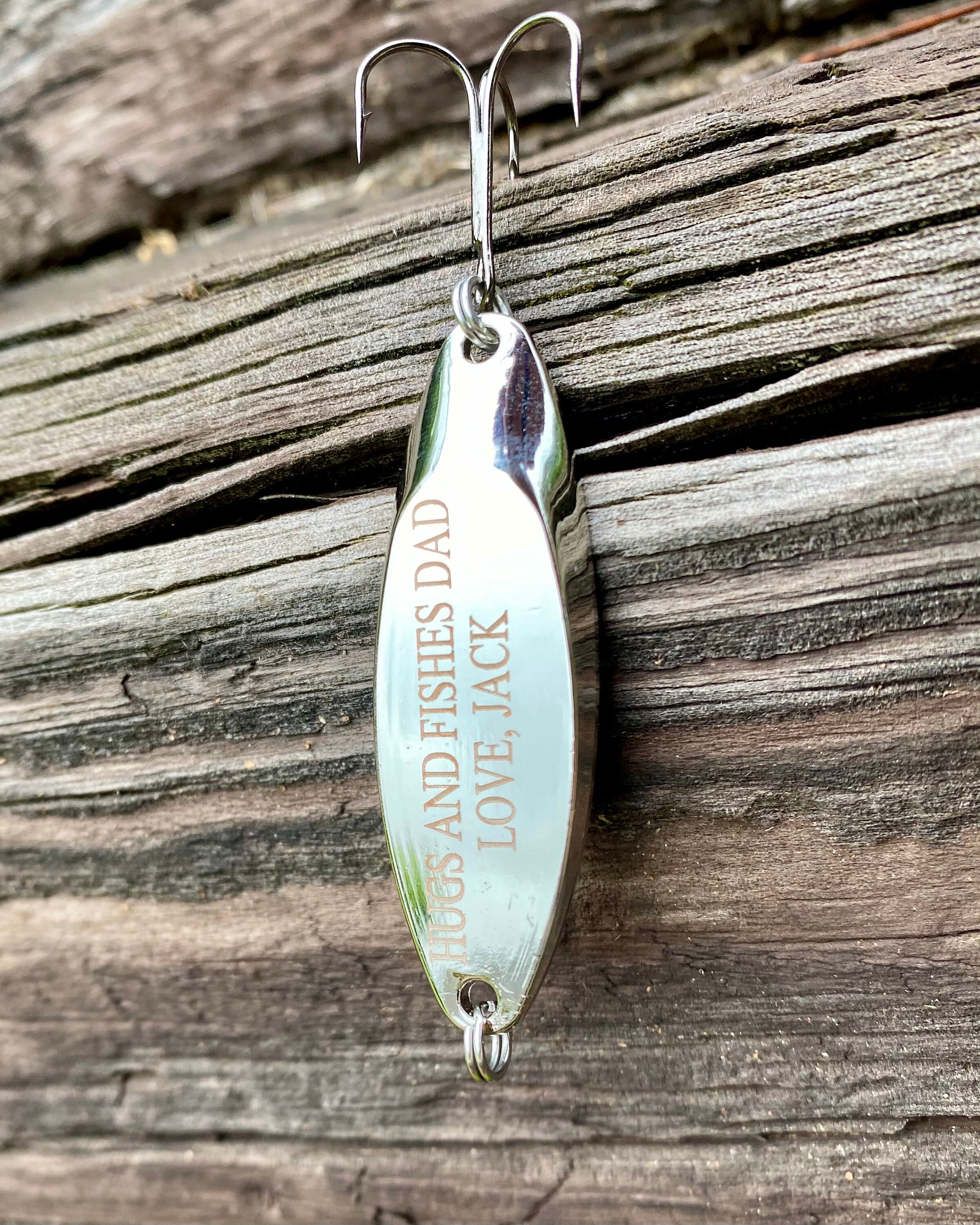 Personalized Fishing Lure, Custom Fish gift, Fathers day gift for Dad,  Wedding Party Gift, Laser Engraved Fishing Bait