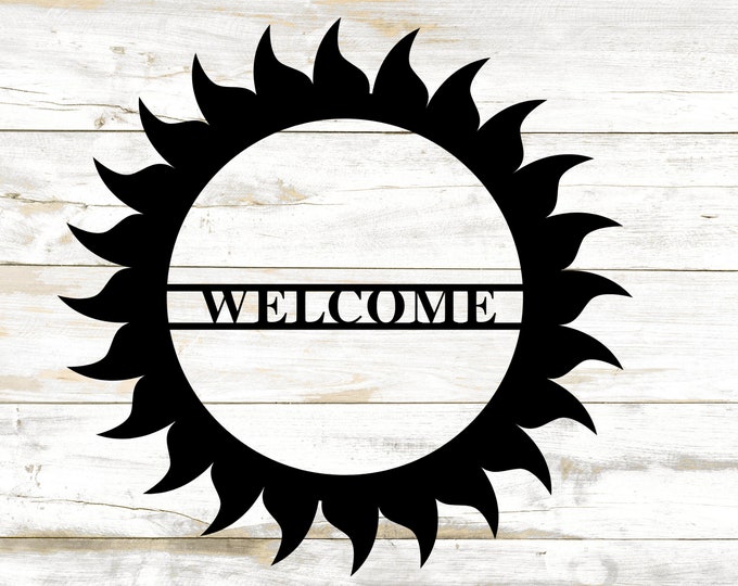 Outdoor Welcome Sign / Welcome Metal Word  | He is risen sign | easter wall decor | easter sign | metal signs | farmhouse metal sign