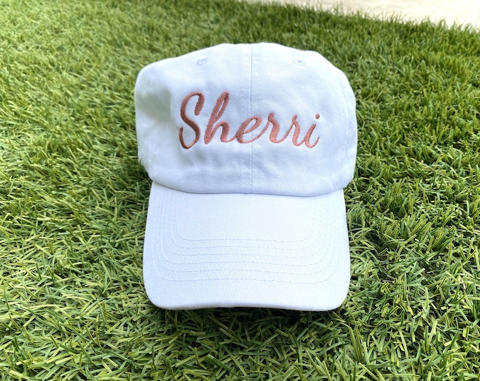 Personalized Hat for Women, Ball Caps for Women, Bridesmaid Hats, Bachelorette Party Hats, Personalized Hat, Embroidered Cap, Custom Hat