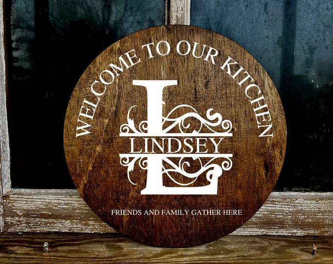 Personalized Name Sign | Custom Wood Sign | Kitchen Sign | Personalized Mothersday gift | mothers day gift  | Family Name Sign