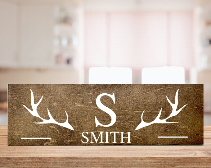 Last Name wood Signs Personalized wood Sign Custom Last Name Sign Family Name Sign wood Wall Art Split Monogram Personalized Wedding Gif