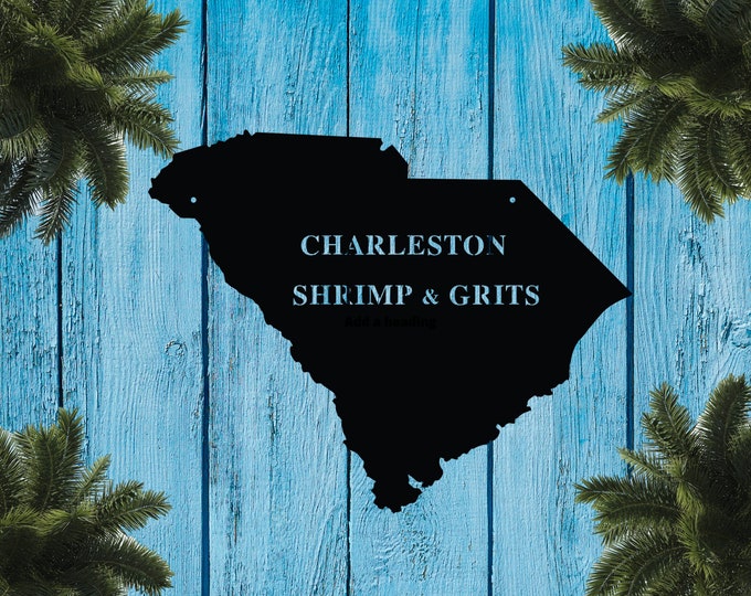 Established Family Sign, Metal Monogram Sign, Metal Family Name Sign,  Metal Signs with Last NamesCustom South Carolina sign,