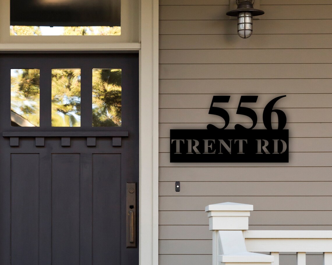 Custom Metal Sign House Sign Custom Metal Words Steel Etsy