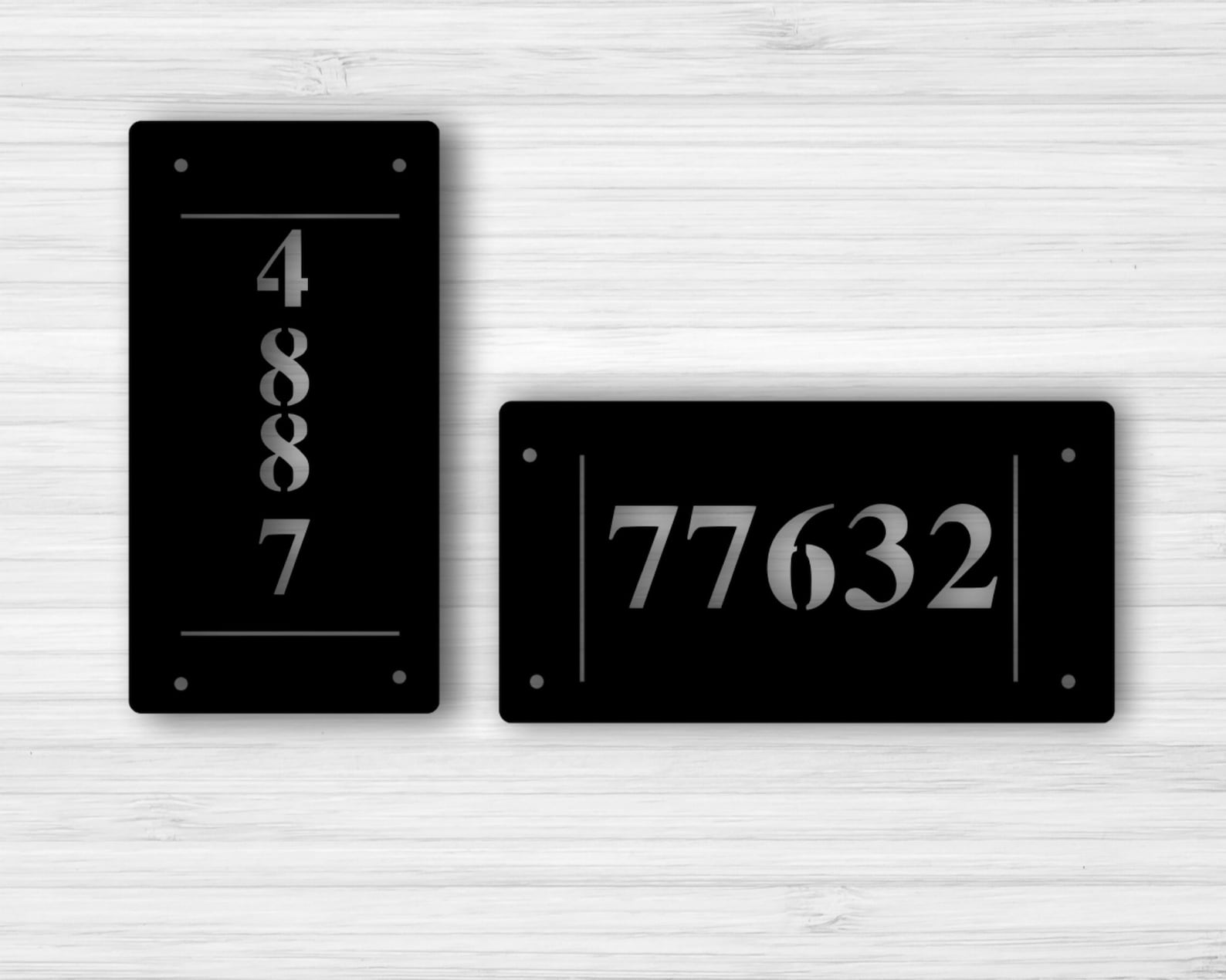 Personalized Metal Address Sign Modern Address Sign Metal Etsy