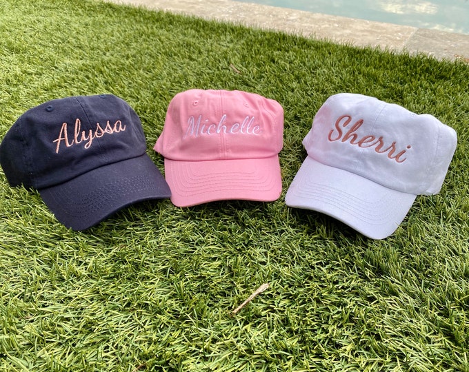 Bridesmaid hats, Bride hat, Bride tribe hat, bachelorette party hat, bachelorette party gifts to bridesmaid, dad hats, party hats