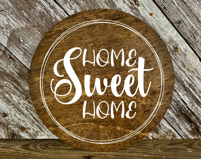 Home Sweet Home Wood Sign, Sign For Home With Saying, Wood Wall Decor, Home Sweet Home Sign, Farmhouse Home Decor