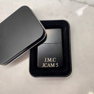 Personalized Matt Black Printed Lighter, Custom Wedding Role Lighter, Best Man Lighter, Groomsman Lighter, Wedding Lighter