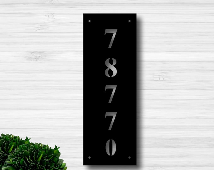Custom metal address sign, Address plaque, House number, Metal address sign, House number signs, front porch decor, housewarming gift.