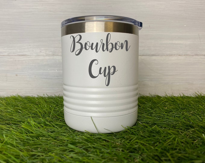 Monogram Whiskey Tumbler, 10OZ Tumbler, Custom Tumbler, Stainless Steel Mug, Laser Engraved Tumbler, Monogram Tumbler, Travel Mug, Insulated
