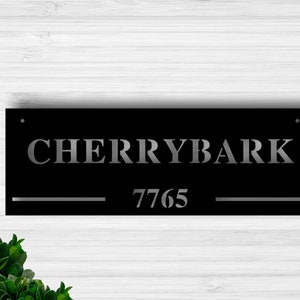 Personalized Metal Address Sign, Modern Address Sign, Metal House Numbers, Address Plaque, Housewarming Gift ,Address Plaque