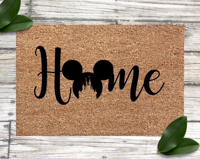 Disney Doormat, Disney Welcome Mat, Disney Home Decor, Disney Home Mat, Welcome Disney Mat