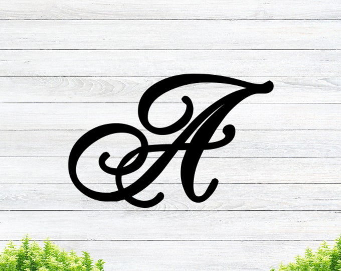Family Name Initial, Metal Name Sign, Christmas Gift for Family, Gift For Newly Weds, Housewarming Gift, Metal Name initial, Cyber Monday