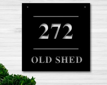 Personalized Metal Address Sign, Modern Address Sign, Metal House Numbers, Address Plaque, Housewarming Gift ,Address Plaque